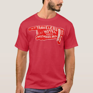 ディクアントラベラーズホテルマスコージオクラホマラゲラゲラゲホテル Tシャツ