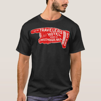 ディクアントラベラーズホテルマスコージオクラホマラゲラゲラゲホテル Tシャツ