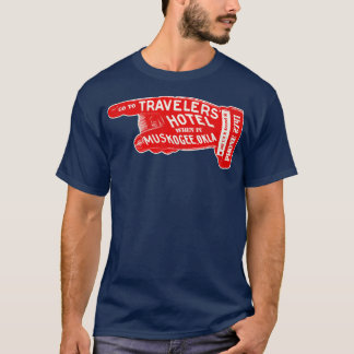 ディクアントラベラーズホテルマスコージオクラホマラゲラゲラゲホテル Tシャツ