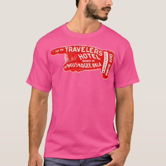 ディクアントラベラーズホテルマスコージオクラホマラゲラゲラゲホテル Tシャツ
