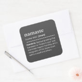 ディクシモダンョナルナマステ定義ミニマリスト スクエアシール (封筒)