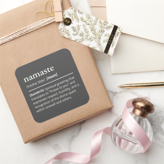 ディクシモダンョナルナマステ定義ミニマリスト スクエアシール (ギフト)