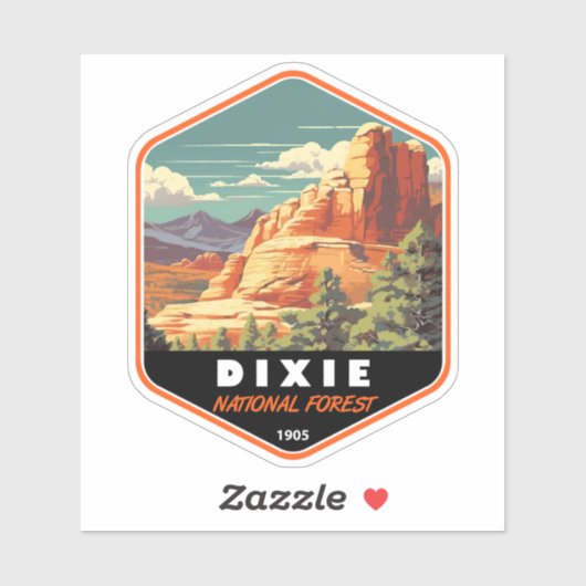 ディクシー国立森林ユタ旅行芸術ヴィンテージ シール (シート)