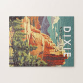 ディクシー国立森林ユタ旅行芸術ヴィンテージ ジグソーパズル (横)