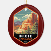 ディクシー国立森林ユタ旅行芸術ヴィンテージ セラミックオーナメント (左)
