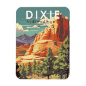 ディクシー国立森林ユタ旅行芸術ヴィンテージ マグネット (縦)