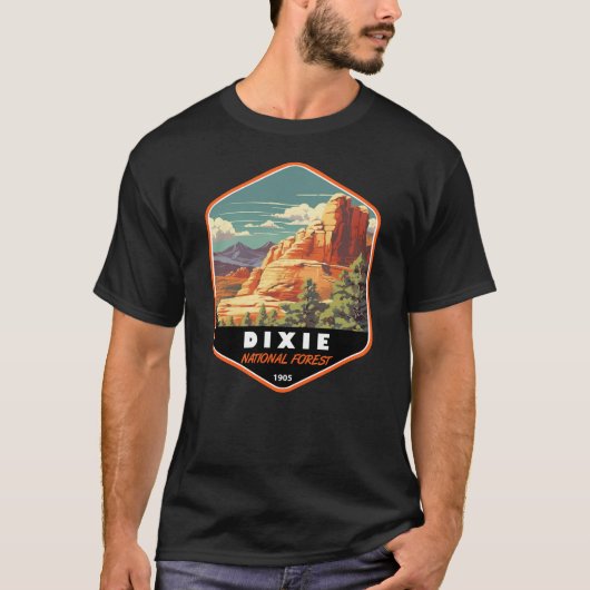 ディクシー国立森林ユタ旅行芸術ヴィンテージ Tシャツ (正面)