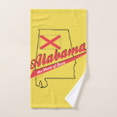 ディクシー地方の中心 アラバマ バスタオルセット (ハンドタオル)