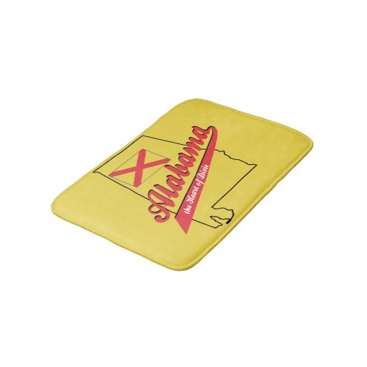 ディクシー地方の中心 アラバマ バスマット (アングル)