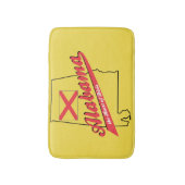 ディクシー地方の中心 アラバマ バスマット (正面縦)