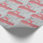 ディクシー地方の中心 アラバマ ラッピングペーパー (角)