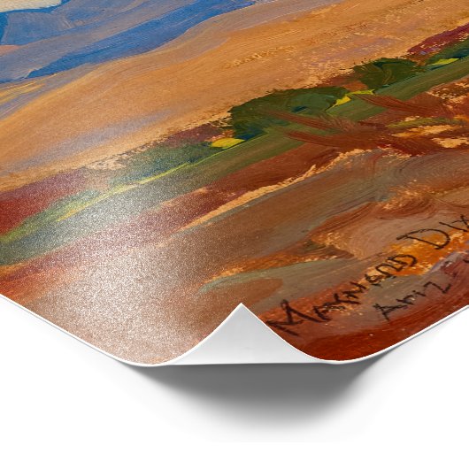 ディクソンのアリゾナ州トゥマコリ作戦の近くの丘 フォトプリント            (角)