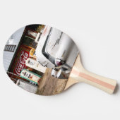 ディクソン、ニューメキシコ、米国。 ヴィンテージ車 卓球ラケット (横)