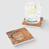 ディクソン、ニューメキシコ、米国。 ヴィンテージ ストーンコースター (横)