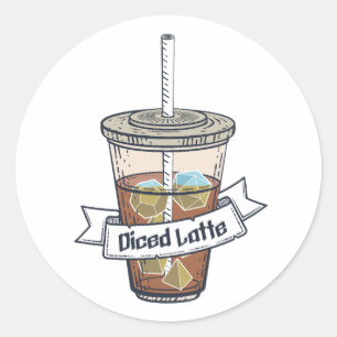 ディクドラテサイコロアイスコーヒー ラウンドシール