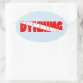 ディクニング(デンマーク語) 楕円形シール (バッグ)