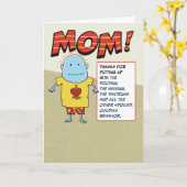 ディグおもしろいットパパ母の日 カード (黄色い花)