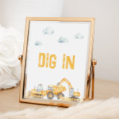 ディグイン建築テーマ誕生日ビュフェ ポスター