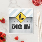 ディグイン建築誕生日パーティナプキンス スタンダードランチョンナプキン (インサイチュ)