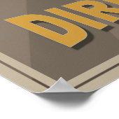 ディグリーブルエアスタームパンクヴィンテージワールドトラベル ポスター (角)