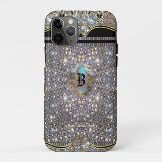 ディグロエレガントスチッユニーククモノグラム Case-Mate iPhoneケース (裏面)