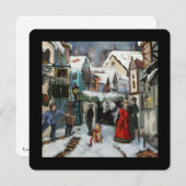 ディケンシアンクリスマスカロルビレッジシーンパーソナル シーズンカード (正面/裏面)