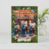 ディケンスクリスマスキャロルかわいいクリスチャンの写真 シーズンカード (スタンド正面)