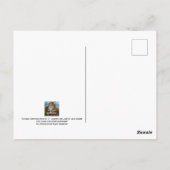 ディケンスクリスマスランプライターマウスウォーターカラーアート ポストカード (裏面)