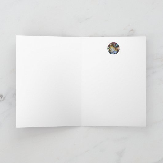 ディケンズのクリスマス・キャロルねずみ水彩画アート カード (内部)