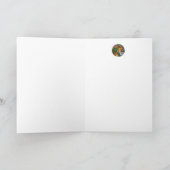 ディケンズのクリスマス ランプライター マウス 水彩画アート カード (内部)