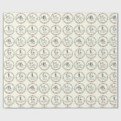 ディケンズアクリスマスキャロル引用文ヴィンテージスクルージ ラッピングペーパー (フラット)