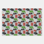 ディケンズスクルージュアクリスマスキャロルバおもしろいフンバグ ラッピングペーパーシート (正面3)