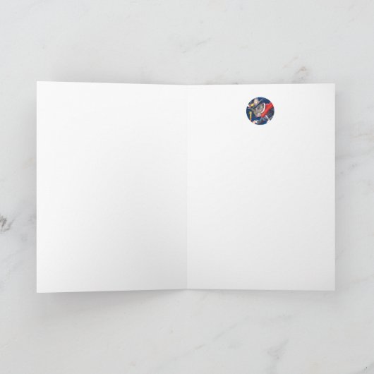 ディケンズ クリスマス スクルージ マウス 水彩画 カード (内部)