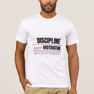 ディシプリン・オーバー・モチベーション レトロフィットネス ベラ・キャンバスTシャツ Tシャツ