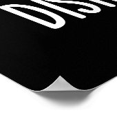 ディシンテグレープおもしろいプンプンダークBG ポスター (角)