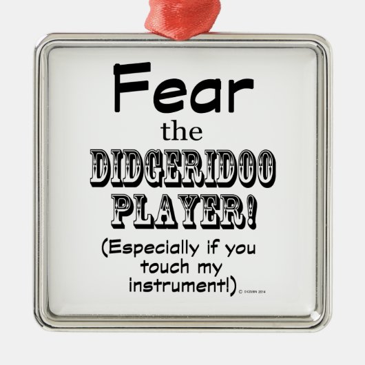 ディジェリオ選手を恐れる メタルオーナメント (正面)