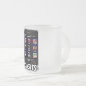 ディジット-ロゴによって曇らされるマグ フロストグラスマグカップ (正面右)