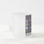 ディジット-ロゴによって曇らされるマグ フロストグラスマグカップ (正面左)
