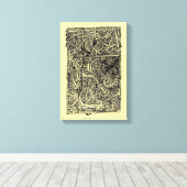 ディジャンクション、インクスケッチ キャンバスプリント (インサイチュ (ウッドフロア))