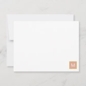 ディジョモノグラムのンモダンイエローカスタム ノートカード (正面)