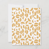 ディジョモノグラムのンモダンイエローカスタム ノートカード (裏面)