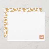 ディジョモノグラムのンモダンイエローカスタム ノートカード (正面/裏面)