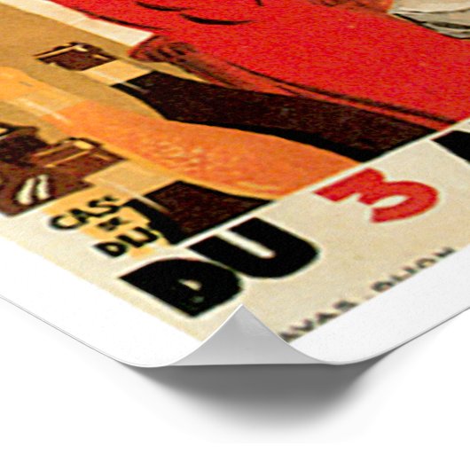 ディジョンチキンヴィンテージフードアドアート ポスター (角)