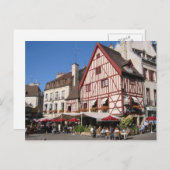 ディジョン、コーヒー時間 ポストカード (正面/裏面)