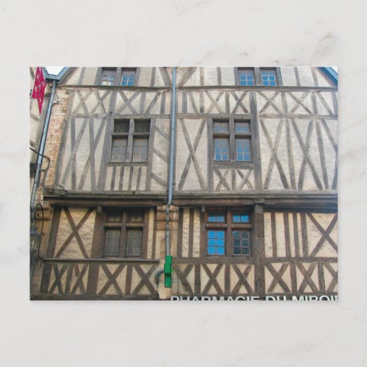 ディジョン、中世建物 ポストカード (正面)