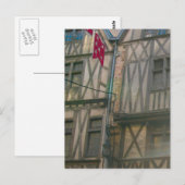 ディジョン、旧市半木造建物 ポストカード (正面/裏面)