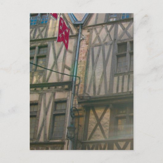 ディジョン、旧市半木造建物 ポストカード (正面)