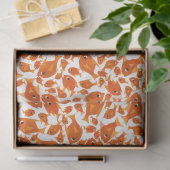 ディジーオレンジフィッシュパターンカスタムティッシュペーパー 薄葉紙 (ギフト)