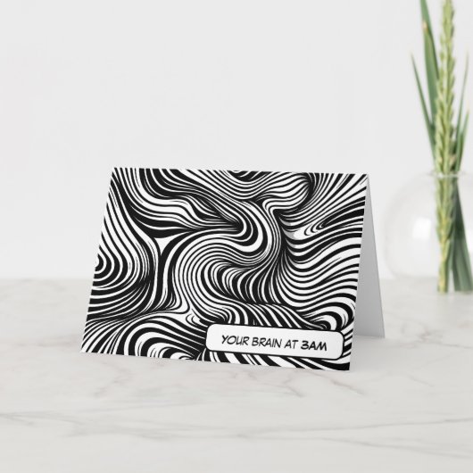 ディジー万華鏡のように千変万化するパターン不眠ユーモア カード (正面)