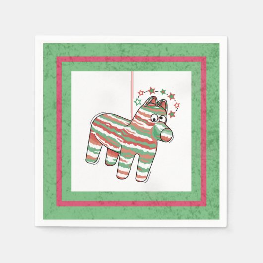 ディジー・ドンキーピナータ スタンダードカクテルナプキン (正面)